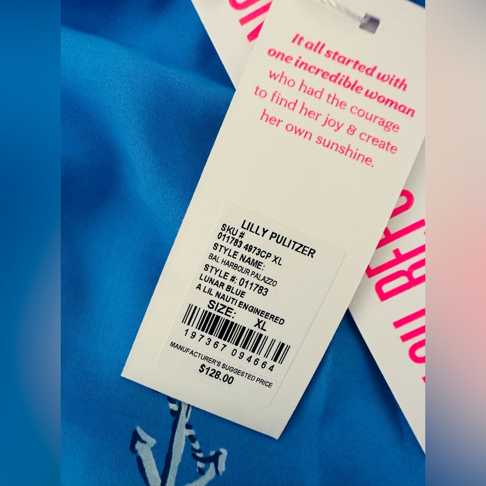 Lilly Pulitzer Blue sailboat Pants - Picture 5 of 7